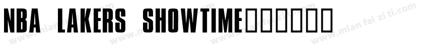 NBA Lakers Showtime字体转换